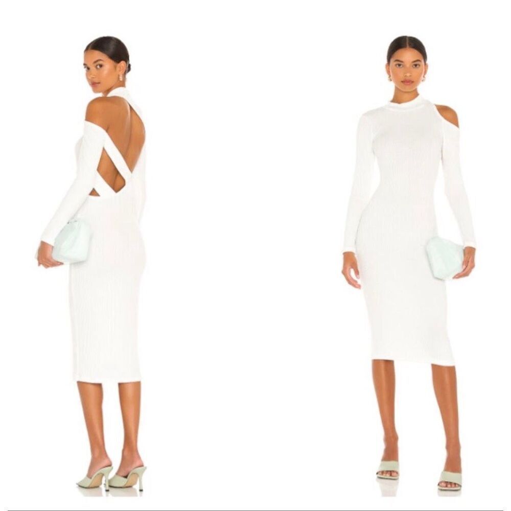LNA X REVOLVE Auto Lux Midi Dress
